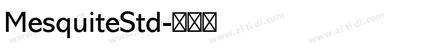 MesquiteStd字体转换