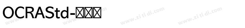OCRAStd字体转换