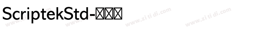ScriptekStd字体转换