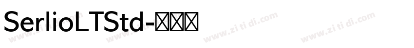 SerlioLTStd字体转换
