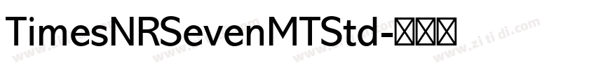 TimesNRSevenMTStd字体转换