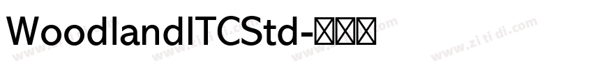 WoodlandITCStd字体转换