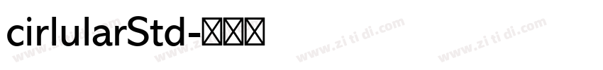 cirlularStd字体转换