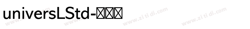 universLStd字体转换