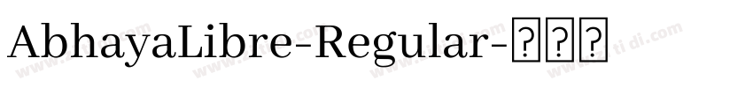 AbhayaLibre-Regular字体转换