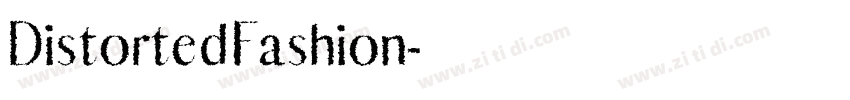 DistortedFashion字体转换