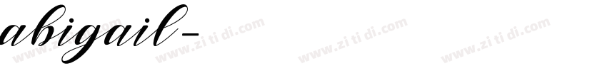 abigail字体转换