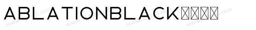 AblationBlack字体转换