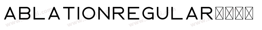 AblationRegular字体转换