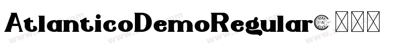 AtlanticoDemoRegular字体转换