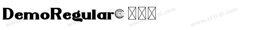 DemoRegular字体转换