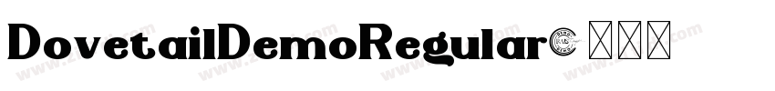 DovetailDemoRegular字体转换