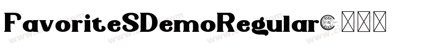 FavoriteSDemoRegular字体转换