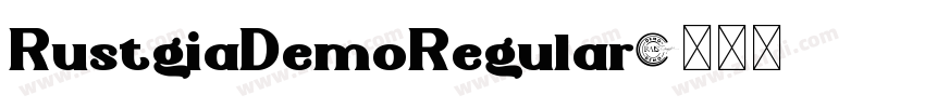 RustgiaDemoRegular字体转换