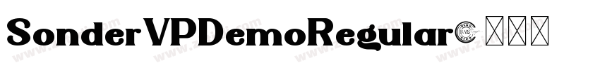 SonderVPDemoRegular字体转换 SonderVPDemoRegular字体转换