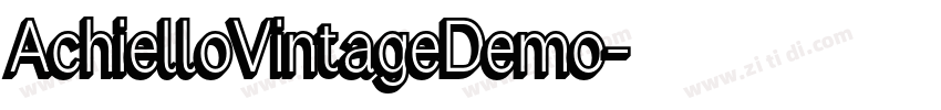 AchielloVintageDemo字体转换