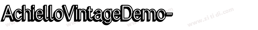 AchielloVintageDemo字体转换