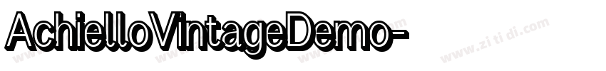 AchielloVintageDemo字体转换
