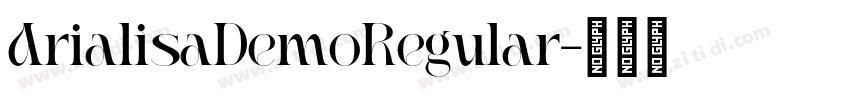 ArialisaDemoRegular字体转换