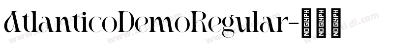 AtlanticoDemoRegular字体转换