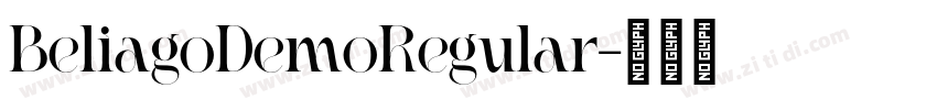 BeliagoDemoRegular字体转换