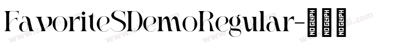 FavoriteSDemoRegular字体转换