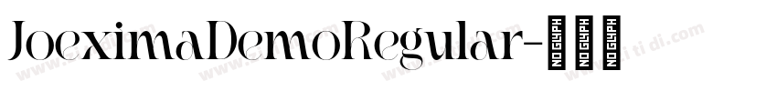 JoeximaDemoRegular字体转换 JoeximaDemoRegular字体转换