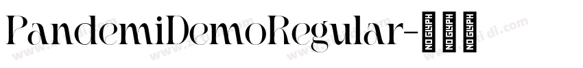 PandemiDemoRegular字体转换