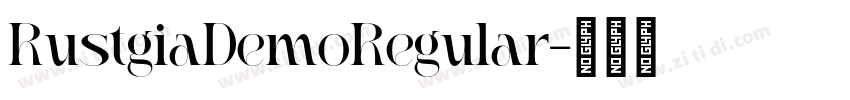RustgiaDemoRegular字体转换