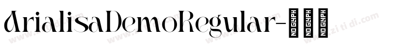 ArialisaDemoRegular字体转换