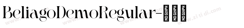 BeliagoDemoRegular字体转换
