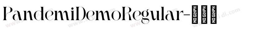 PandemiDemoRegular字体转换
