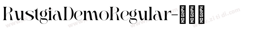 RustgiaDemoRegular字体转换