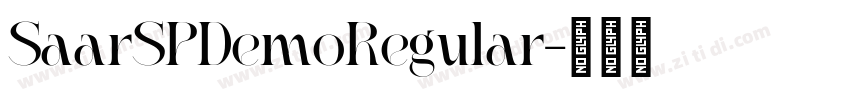 SaarSPDemoRegular字体转换