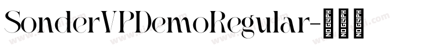 SonderVPDemoRegular字体转换 SonderVPDemoRegular字体转换