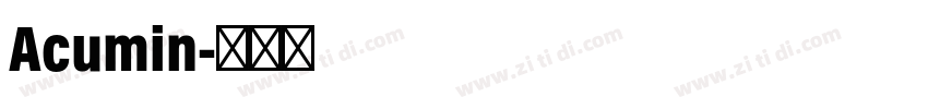 Acumin字体转换