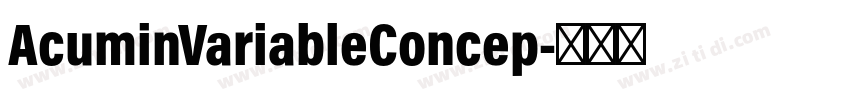 AcuminVariableConcep字体转换