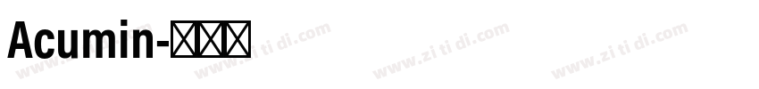 Acumin字体转换