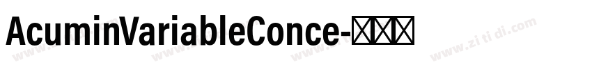AcuminVariableConce字体转换