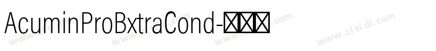 AcuminProBxtraCond字体转换