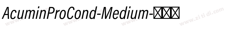 AcuminProCond-Medium字体转换
