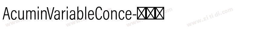 AcuminVariableConce字体转换