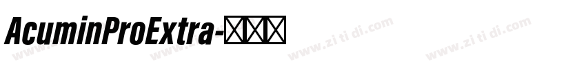 AcuminProExtra字体转换