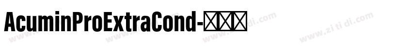 AcuminProExtraCond字体转换