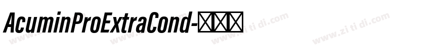 AcuminProExtraCond字体转换