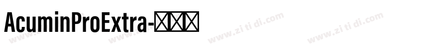 AcuminProExtra字体转换