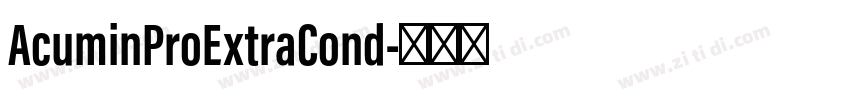 AcuminProExtraCond字体转换