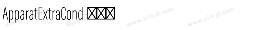 ApparatExtraCond字体转换