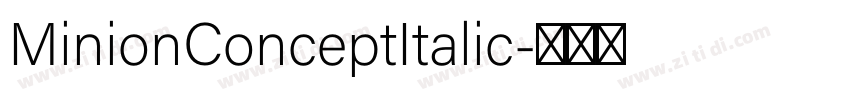 MinionConceptItalic字体转换