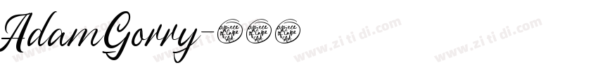 AdamGorry字体转换